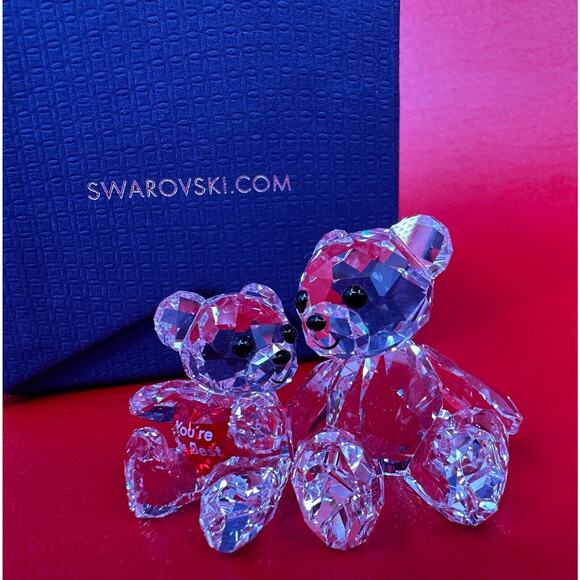 Swarovski You're The Best Kris Bear Crystal Figurine Signature Stamp Excellent - Picture 2 of 14
